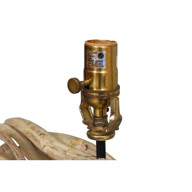 Sculptural Driftwood Table Lamps by Palecek, a Pair For Sale In Tampa - Image 6 of 7