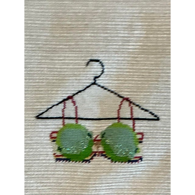 Vintage Original Needlepoint Swimsuit - Set of 2 For Sale - Image 4 of 12