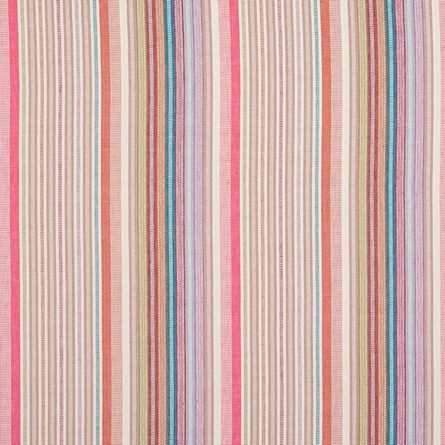 Sample - Schumacher X A Rum Fellow Ripple Stripe Fabric in Macaroon For Sale