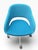Sculptural swivel chair from Source International’s Martini collection, designed by Gemma Bernal (b. Barcelona, 1949), a...