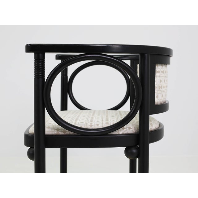 Textile Fledermaus Cabaret Chairs by Josef Hoffmann for Wittmann, Austria, 1907, Set of 3 For Sale - Image 7 of 11