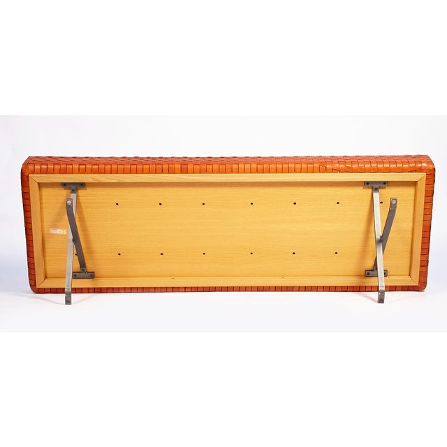 Enzo Mari “Sigmund” Daybed for Driade — Braided Leather, Steel & Wood — Italy, Late 20th Century For Sale - Image 10 of 10