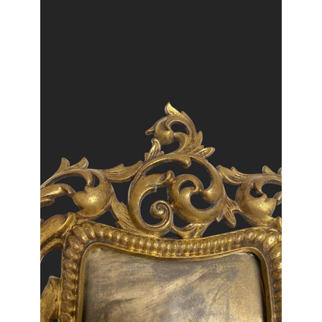 Rococo Gilt Bronze Photo Frame, France, 1800s For Sale - Image 13 of 18