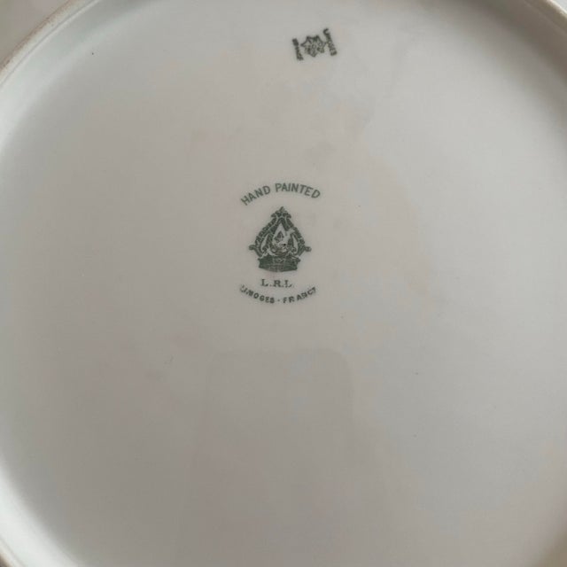 Antique Limoges France Hand Painted Signed Henriot Wheat With Gold Gilt Plate For Sale In Raleigh - Image 6 of 8