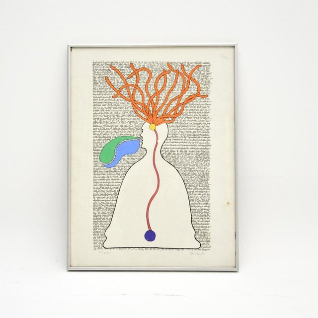 Peter Schmidt, Flowing in the Right Direction, 1971, Lithograph, Framed For Sale - Image 9 of 9