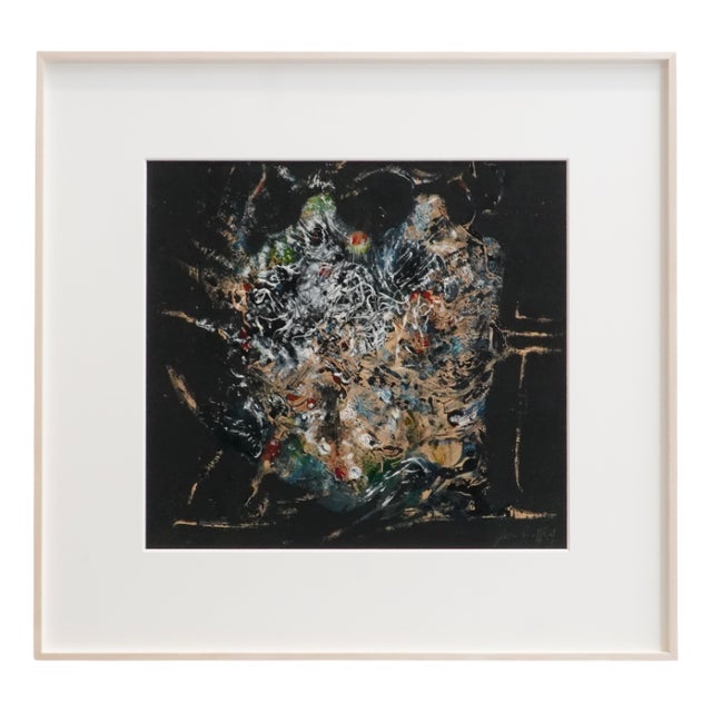 Jan Burssens, Composition, 1960, Oil on Board For Sale