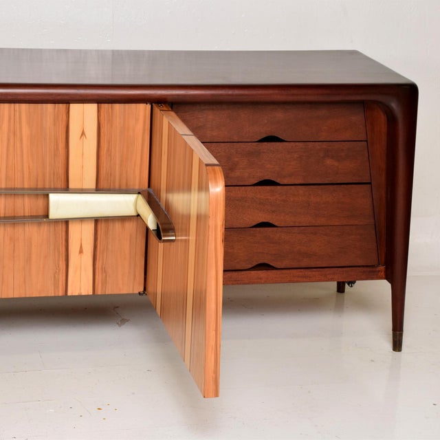 Mexican Modernist Long Credenza Attributed to Eugenio Escudero For Sale In San Diego - Image 6 of 11