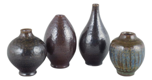 Small Mid-Century Ceramic Vases from Wallåkra Keramik, Sweden, Set of 4