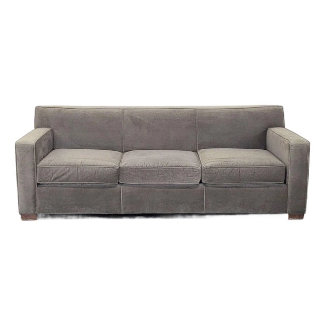Room & Board 3-Seat Gray Sofa - Modern Design For Sale