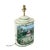Mid-20th Century Chinese-Style Hand-Painted Ceramic Tea Canister Table Lamps - a Pair For Sale - Image 4 of 13