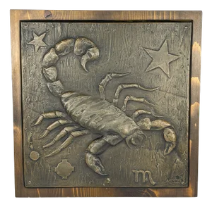 Vintage Wall Decor Scorpio by Salvino Marsura, Italy, 1960s
