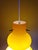 Vintage Yellow Opaline Glass Pendant Light, Italy, 1960s For Sale - Image 9 of 14