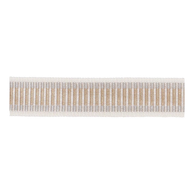Sample - Schumacher Litchfield Braid Trim In Dove For Sale