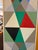French Artist Patrice Bertin Long Abstract Geometric Framed Oil on Canvas For Sale - Image 4 of 8