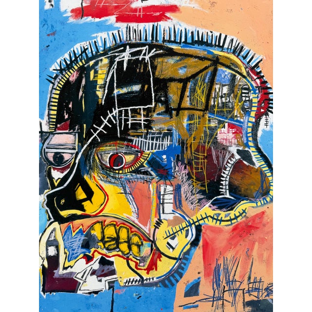 Jean Michel Basquiat (1960-1988), Untitled (Skull), 1981, Copyright Estate of Jean Michel Basquiat, Licensed by Artestar New York, Printed in the Uk For Sale - Image 11 of 11