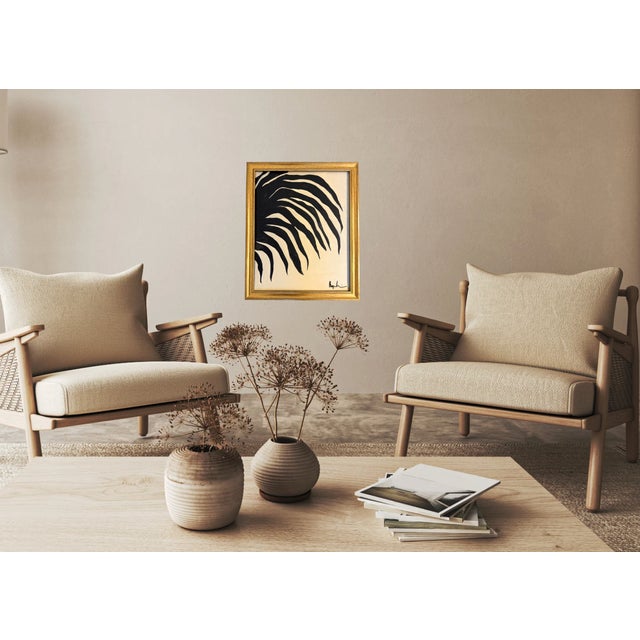 Black Contemporary Abstract Palm Tree by Bryan Boomershine Framed For Sale - Image 8 of 16