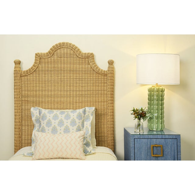 Matthew Izzo Home - Chamberlain Twin Rattan Bedframe With Headboard, Foot Board, & Side Rails For Sale In New York - Image 6 of 7