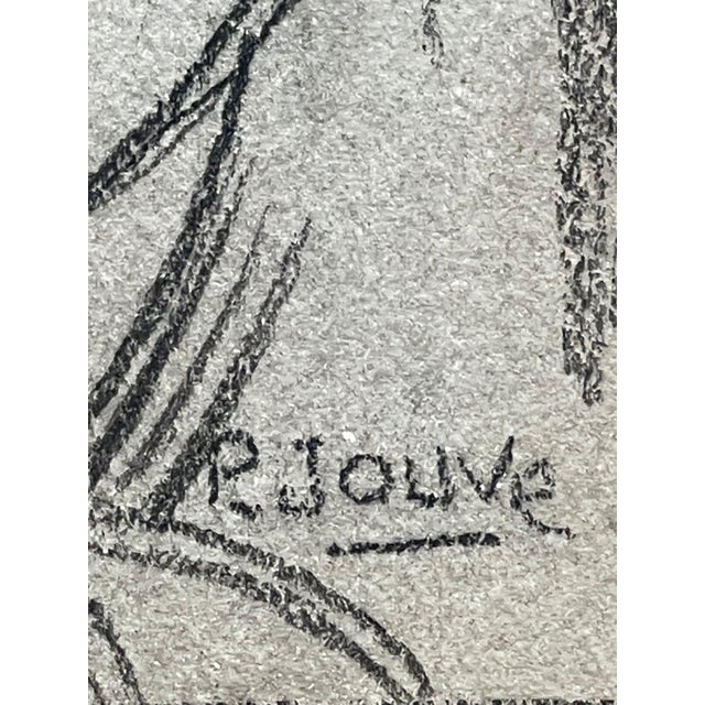 Paul Jouve, The Two Herons, 20th Century, Mixed Media For Sale - Image 6 of 12