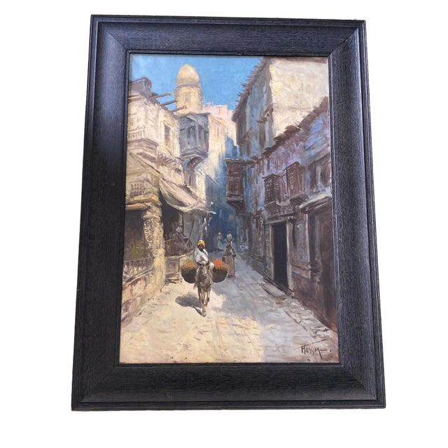 Orientalist School 19th / 20th Century Oil on Canvas Painting For Sale In New York - Image 6 of 11