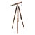 Vintage Fluted Wood and Brass Telescope For Sale