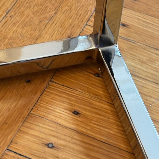 Mid-20th Century Milo Baughman-Style Chrome Nesting Tables -- A Set For Sale In Baltimore - Image 6 of 17
