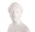 White Carrara Marble Bust of a Woman attributed to Hiram Powers, 1860s For Sale - Image 3 of 8
