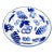 Vintage Stoviglierie Blue and White Serving Bowl For Sale