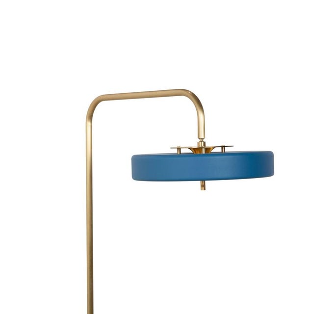 Metal Revolve Floor Lamp Gold from Bert Frank For Sale - Image 7 of 18
