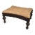 19thc Carved Stool With Suede Top For Sale