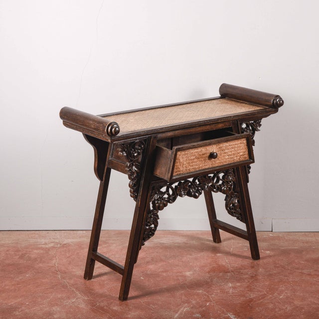 Carved Wood Coffee Table For Sale - Image 3 of 9