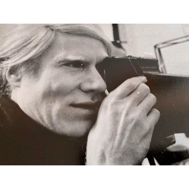 Sandro Becchetti (1935-2013) ' Andy Warhol - 1980' Vintage Silver Gelatine Photograph is in great condition. It is stamped...