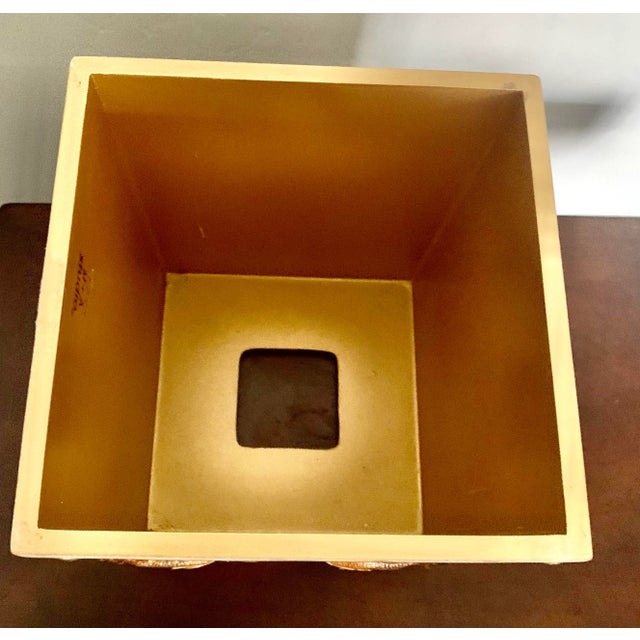 Metal Mike and Ally Luxury Enameled Gilt Koi Fish Bathroom Set - Set of 6 For Sale - Image 7 of 10