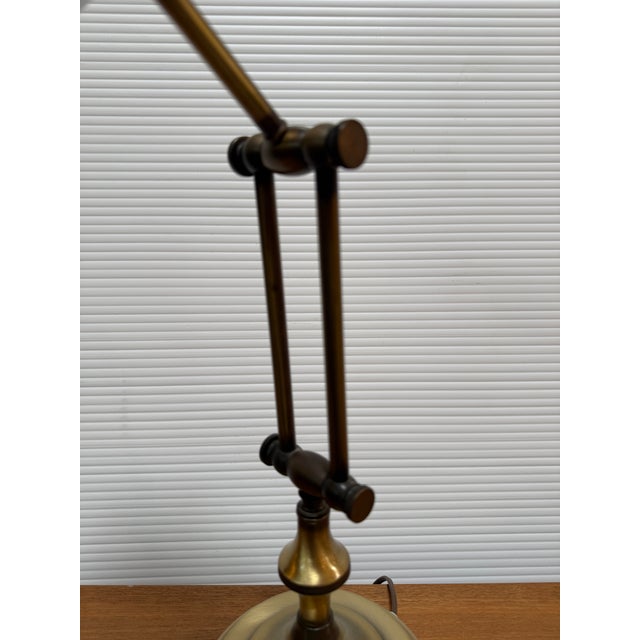 Art Deco Brass Bankers Desk Lamp For Sale In San Francisco - Image 6 of 12