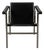 Lc-1 Chair in Black Leather by Le Corbusier For Sale