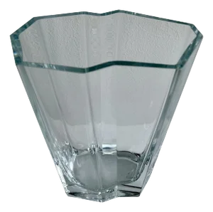 Large Pinja Crystal Vase by Tapio Wirkkala for Iittala, Finland, 1988