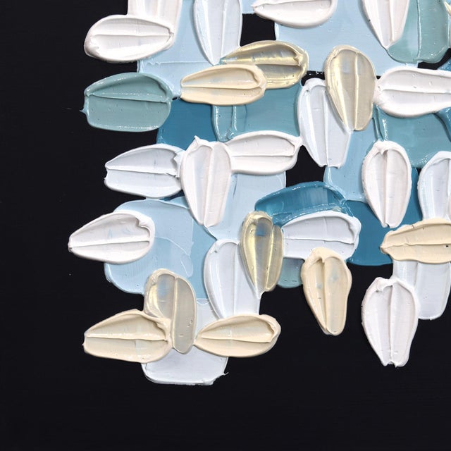 Black and White - Impasto Inspired Textural Thick Acrylic Paint Abstract Original Artwork by Shiri Phillips For Sale - Image 4 of 9