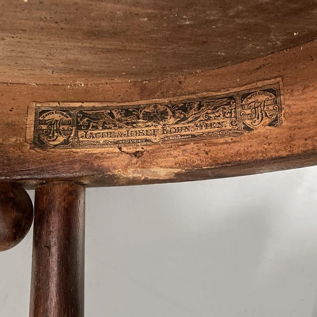 Austrian Wood, Fabric and Glass Coffee Table from Jacob & Josef Kohn, 1930s For Sale - Image 17 of 18