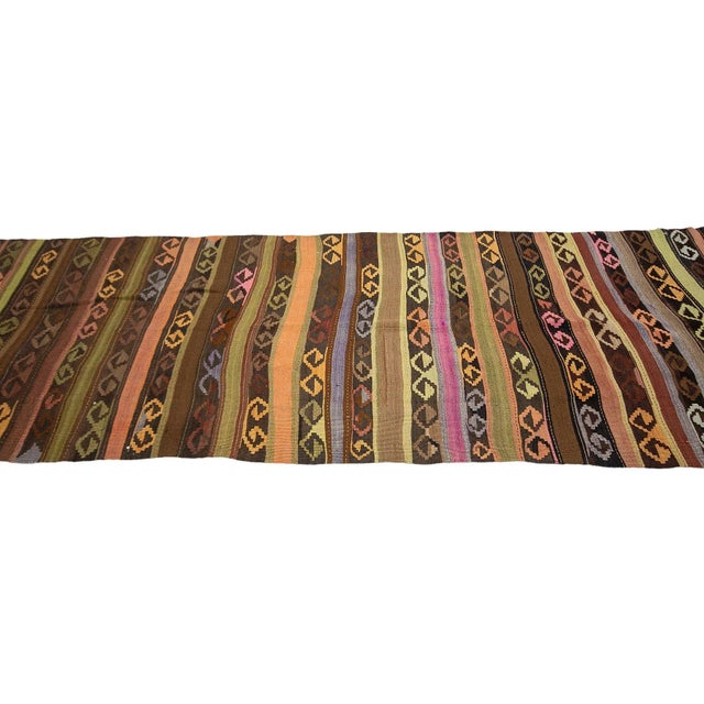 Vintage Turkish Kars Kilim Rug For Sale - Image 4 of 7