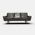 Model 64 Sofa in Black Leather by Georg Thams for Vejen Polstermøbelfabrik, Denmark, 1960s For Sale - Image 14 of 14