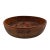 Japanese Japanese Carved Wooden Nut Bowl With Torii Temple Motif, 8" For Sale - Image 3 of 7