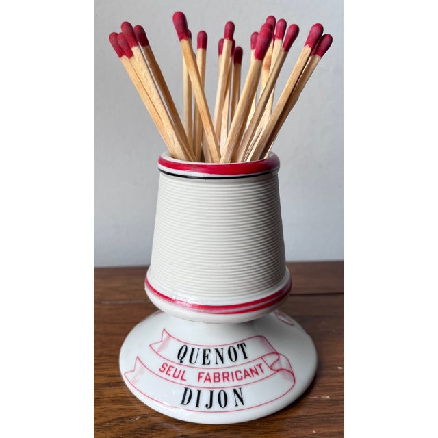 Ceramic Vintage 'Cassis Quenot' French Porcelain Match Striker For Sale - Image 7 of 7