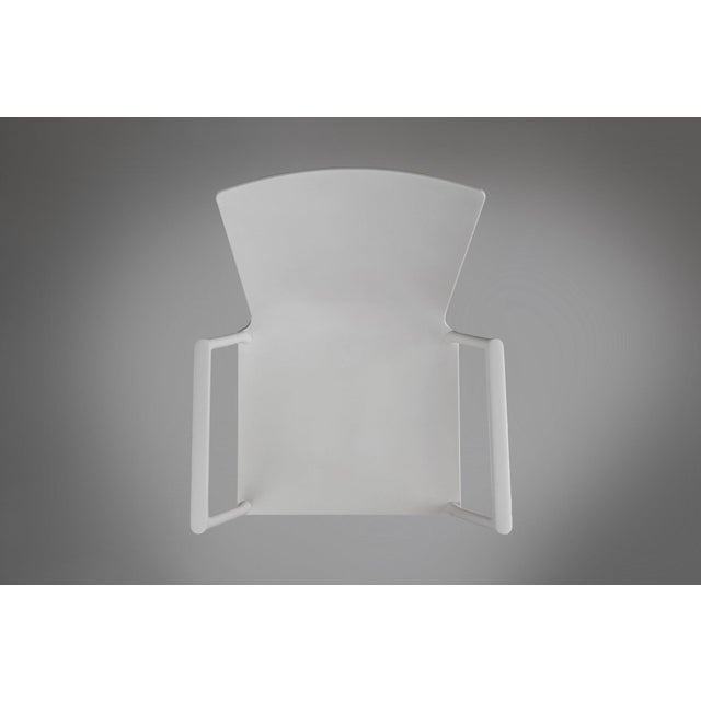 White Vintage White Design Chair with Armrests, Belgium, 2000s For Sale - Image 8 of 11