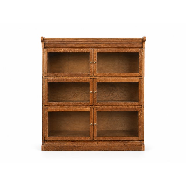This elegant vintage oak barrister bookcase by Minty Limited, Oxford has been carefully refurbished and restored to bring...