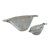 1980s Gus Khrustanly Lead Crystal Fish Shaped Dishes Set of 2 For Sale