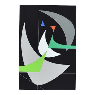 Crescent Moon - Original Screen Print by Luigi Veronesi - 1970s For Sale