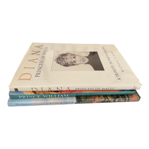 Late 20th Century Princess Diana Windsor Prince William Book Bundle - Set of 3