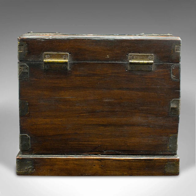 1890s Victorian Antique Cleric's Swing Out Case, Chinese, Travelling Box, Qing For Sale - Image 6 of 11