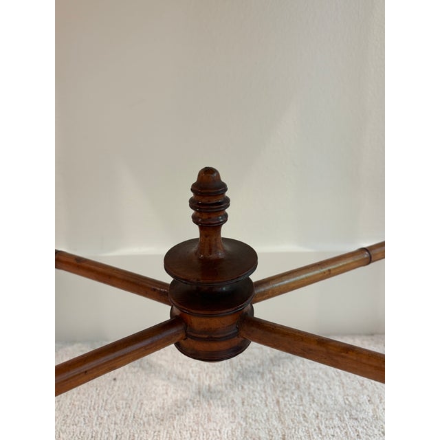 Antique Aesthetic Movement Faux Bamboo Chinoiserie Style Side Table With Drawer For Sale - Image 14 of 18