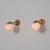 Vintage Italian Green Enameled Metal and Opaline Glass Wall Sconces, 1950s, Set of 2 For Sale - Image 12 of 15