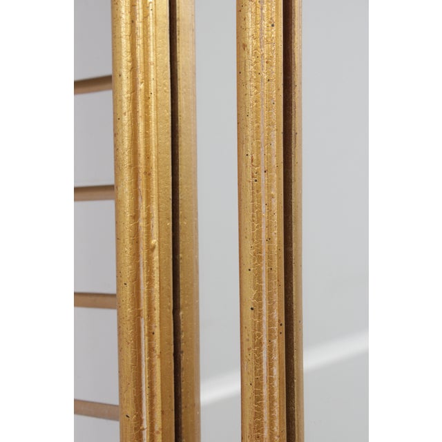 Gold Uttermost Gold Gilt Hollywood Regency Dome Top Mirror For Sale - Image 8 of 14